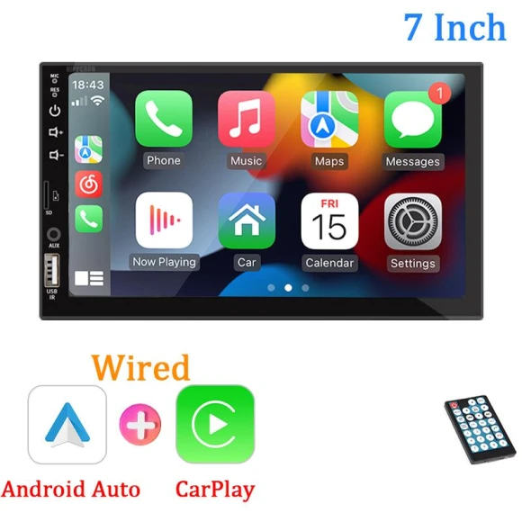 Car MP5 Player with Bluetooth and 7-inch Touchscreen — Stereo Receivers, SageTechnology