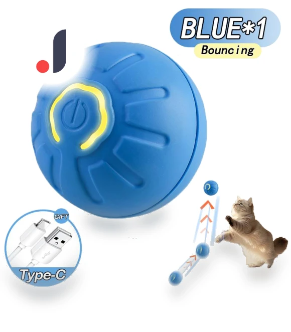 Interactive Jumping Ball for Cats — Balls, JUN JUN