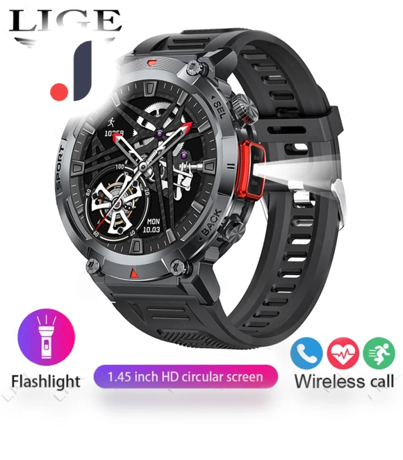 Smart Watch with Round HD Screen — Wearable Accessories, LIGE