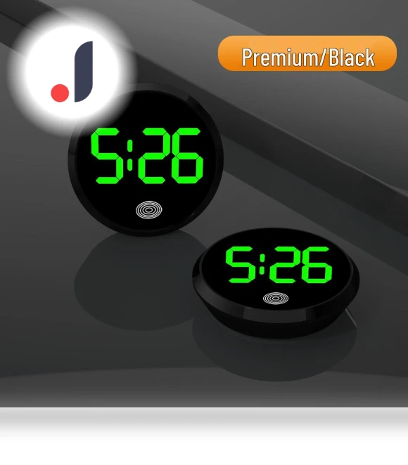 Elegant Glowing Electronic Car Dashboard Clock — Clock, the BAY