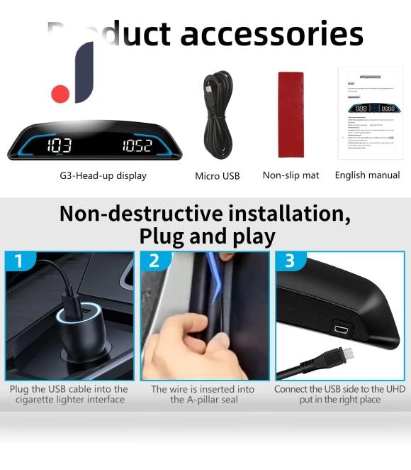 Head Up Display OBD2 GPS Smart Car HUD — Car Accessories & Gadgets, ZoomSpark