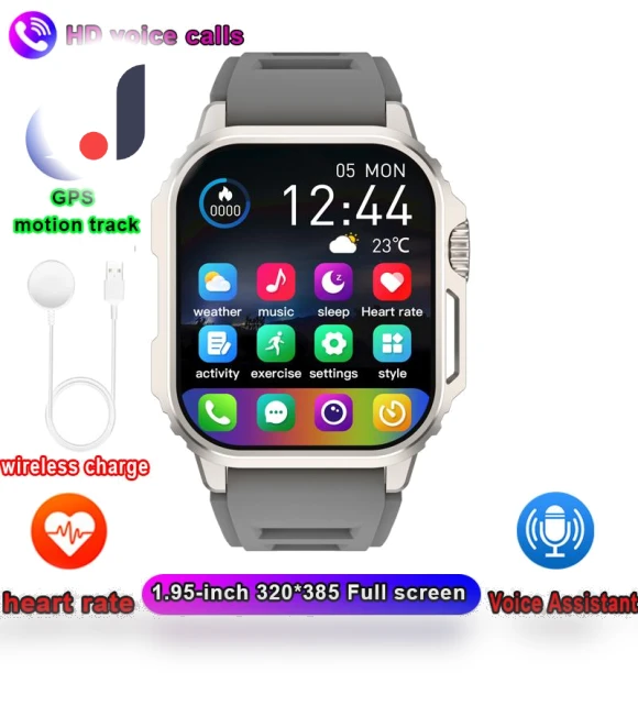 Outdoor Military Smartwatch with AMOLED Display — Sport Watches, Tiktop2