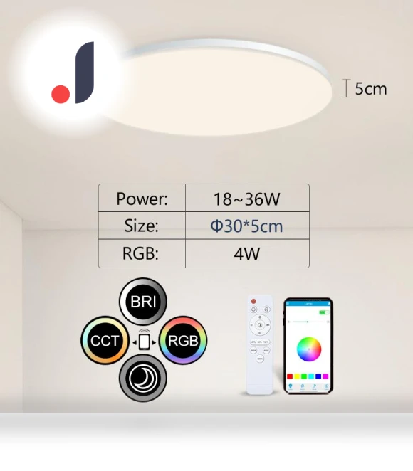 Smart Ceiling Light — LED, Rainbow Rain