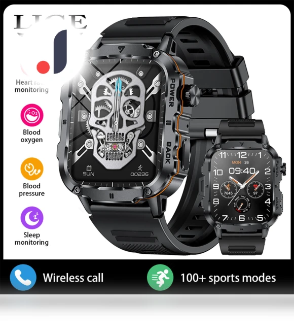 Smart Watch with 1.95-inch Display — Smartwatches, LIGE