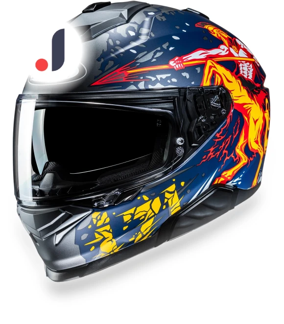 Motorcycle Helmet with Sun and Intercom Smart — Helmets & Accessories, HJC HELMETS