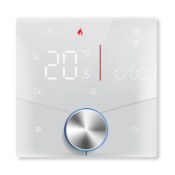 Smart Digital Display Thermostat with Knob Buttons — Home Climate Control, Serene Homes