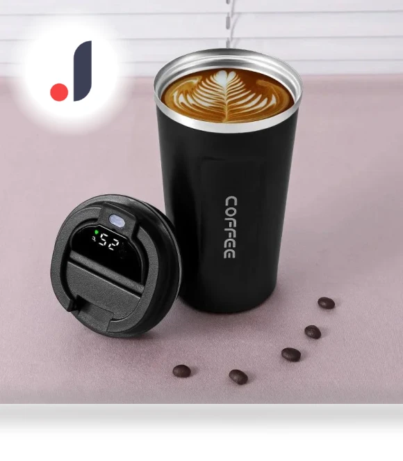 Smart Temperature Display Coffee Mug — Beverage Warmers, Versatile Home Furnishing