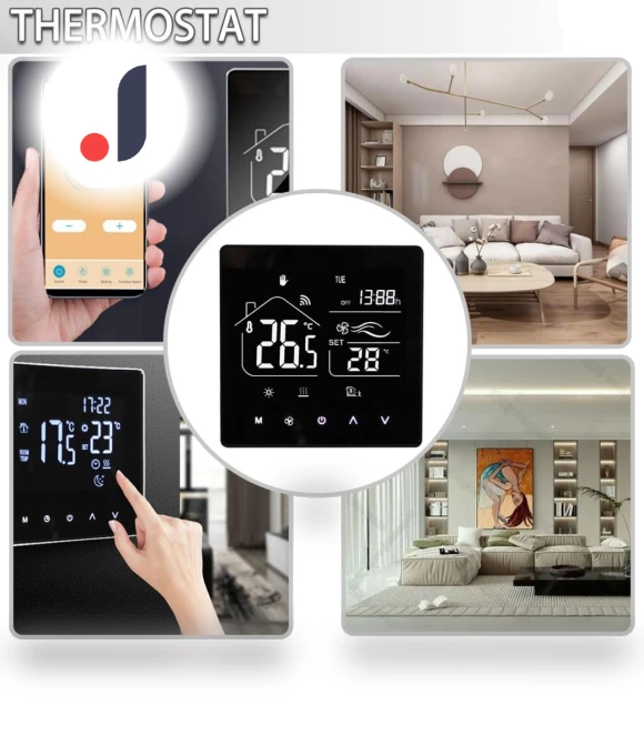 Smart Thermostat with Floor Heating — Home Climate Control, YuHeng 01