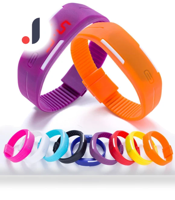 Sports LED Watch with Silicone Strap — Girls' Watch Straps, AVE