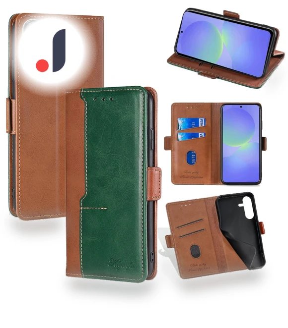 Contrast Color Wallet Leather Phone Cover — Bumpers, Smartwatch 2025