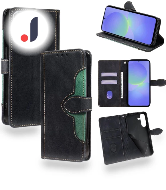 Leather Wallet Phone Cover with Magnetic Clasp — Bumpers, Smartwatch 2025