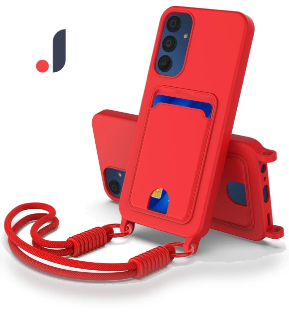 Liquid Silicone Case with Card Holder and Short Strap — Phone Accessories, Smartwatch 2025