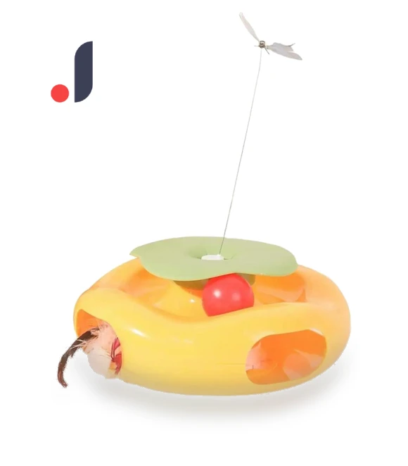 Smart Interactive Cat Toy with Built-in Feather Butterfly — Cat Playthings, JIOUjitang