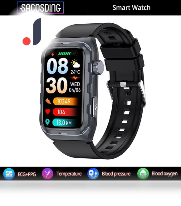 Smart Watch with ECG Health Monitor — Smartwatches, SACOSDING