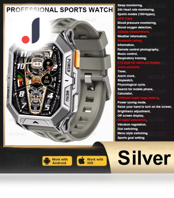 Smartwatch with AMOLED Screen — Smartwatches, ElectronicsHome