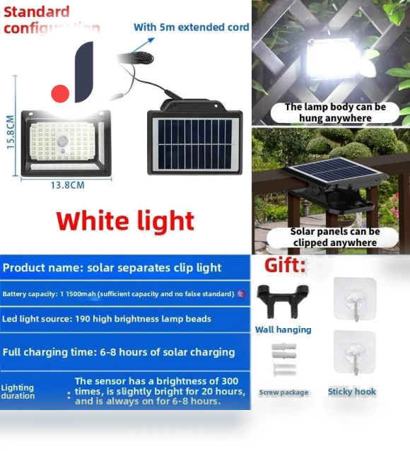 Solar LED Wall Light — Garden Illumination, ZestCasa