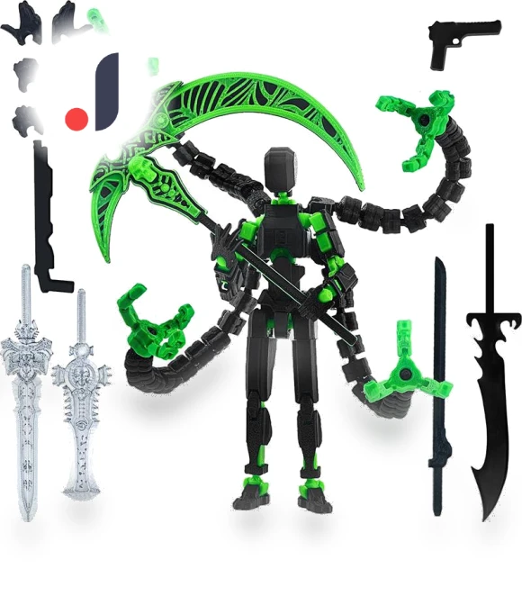 3D-Printed Multi-Jointed Movable Robot T13 — Heroic Collectibles, Yes No