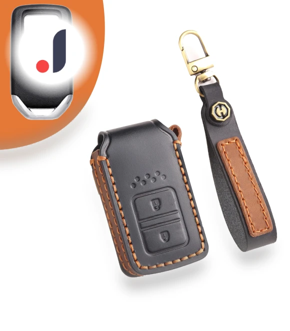 Colorful Smart Car Leather Key Case — Key Holders & Accessories, Auto Parts Decorate