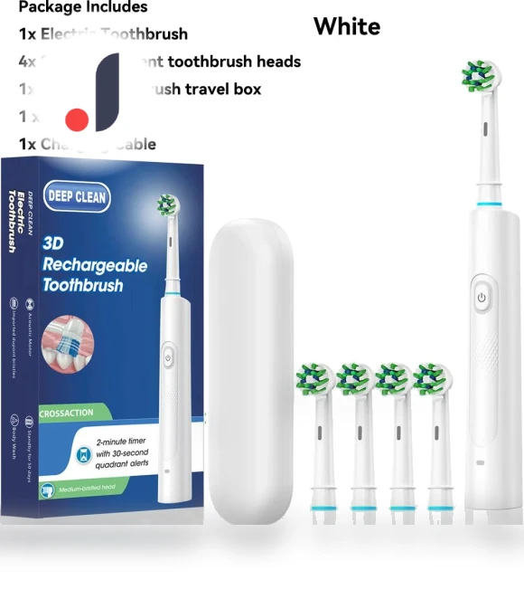 Electric Toothbrush with Rotating 3D Head — Electric Toothbrush Heads, Chic Interiors