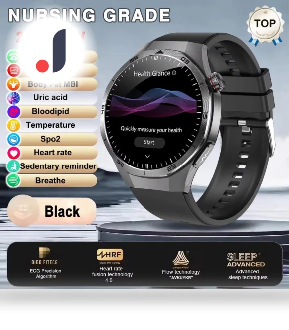 Smart Watch with ECG+PPG, Lipids, Uric Acid, Blood Pressure Monitoring — Smartwatches, ElectronicsHome