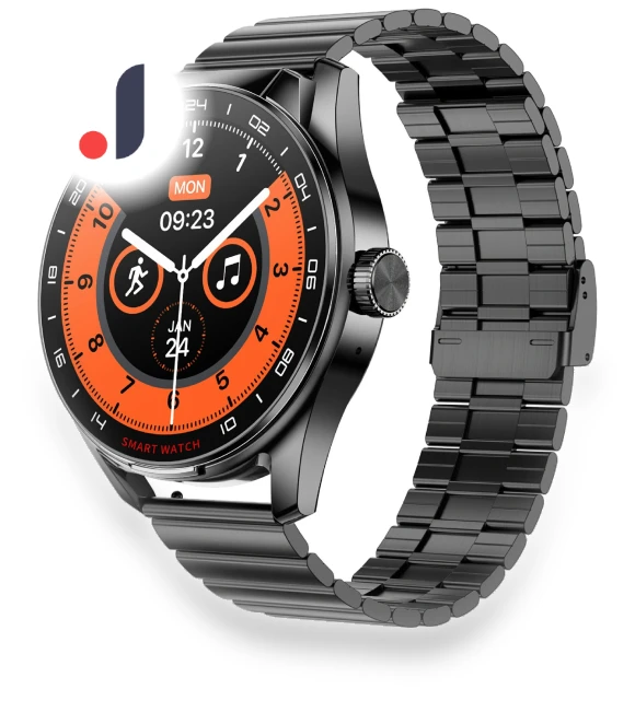 Smart Watch with Steel Strap and Headphones — Smartwatches, Tiktkkkk