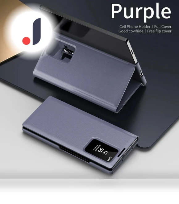 Smart Window Wallet Leather Case — Flip Cases, JHHC