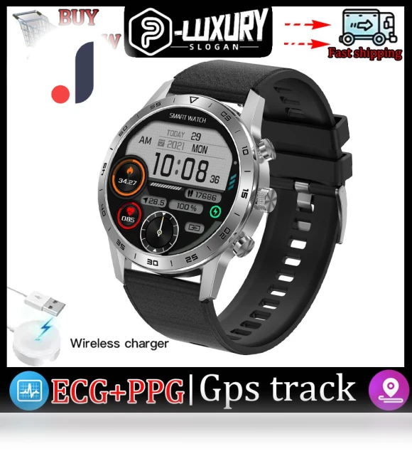 Smartwatch with NFC, ECG, and Voice Assistant — Smartwatches, Tiktop2