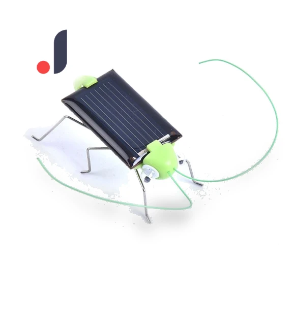 Solar Powered Grasshopper Robot Toy — Solar Power, Powder Rose