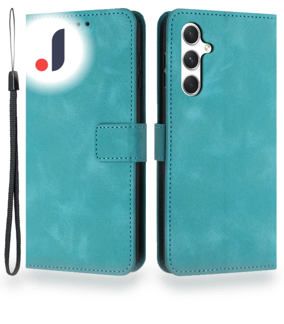 Solid Color Leather Wallet Protective Phone Cover — Bumpers, Smartwatch 2025