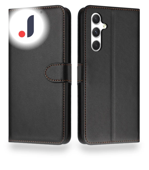 Stand Wallet Leather Phone Cover with Strap — Phone Accessories, Smartwatch 2025