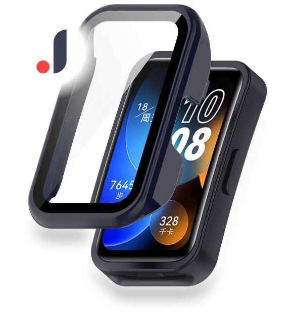 Tempered Glass Screen Protector Smart Band Bumper Frame Protective Cover — Wearable Accessories, MY-CASE