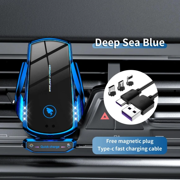 Wireless Car Charger & Navigation Phone Holder — Dashboard Installation Kits, Astree