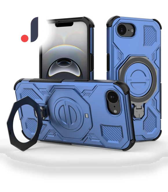 Magnetic Case with Rotating Metal Stand — Phone Accessories, Smartwatch 2025