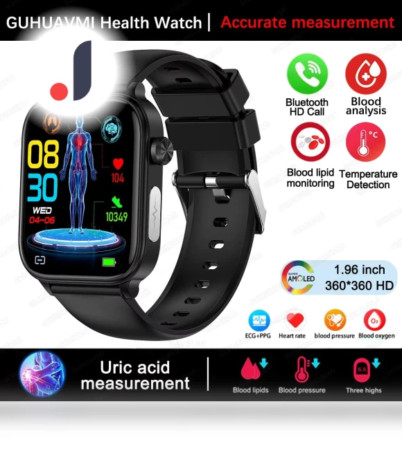 Smart Health Watch with ECG+PPG — Smartwatches, ElectronicsHome