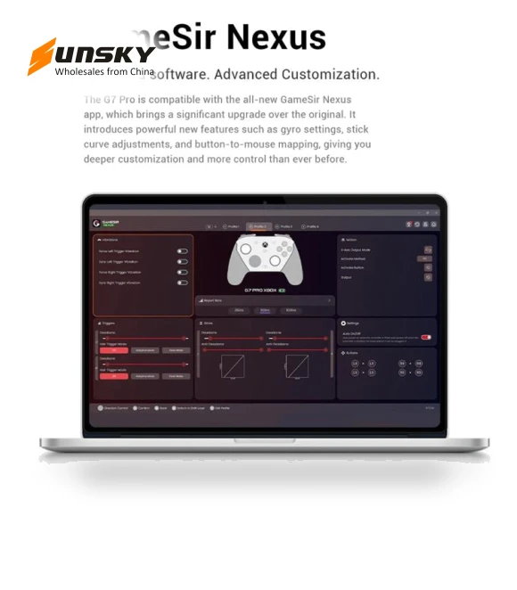 Wireless Tri-Mode Game Controller — Gamepads & Standard Controllers, GameSir