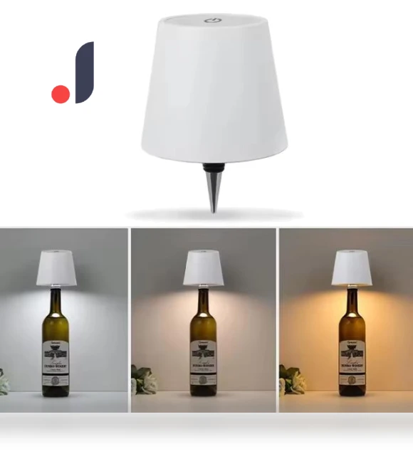 Wireless USB Charging Lamp in Wine Bottle Shape — Study & Desk Lighting, YJMP home