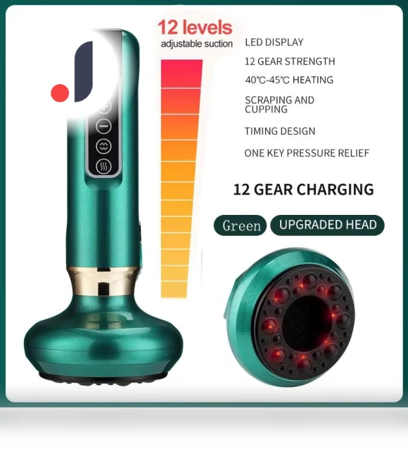 Electric Meridian Vacuum Cupping Massage Device — Magnetic Therapy, Yiran bag