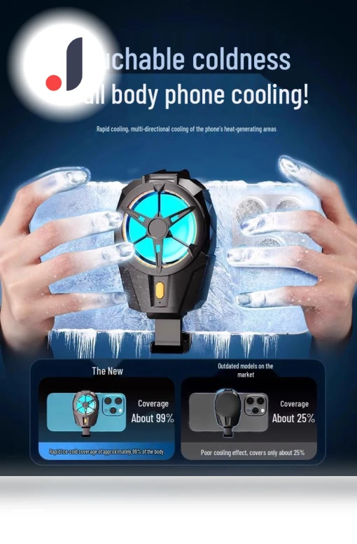 Silent Esports Phone Cooler with Semiconductor Cooling and Rear Clip — Cooling Pads & Fans, The Best Experience