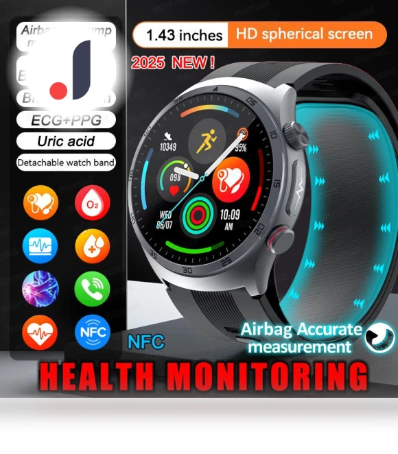 Smart Watch with NFC, ECG, Blood Oxygen Monitor — Smartwatches, PRISMA