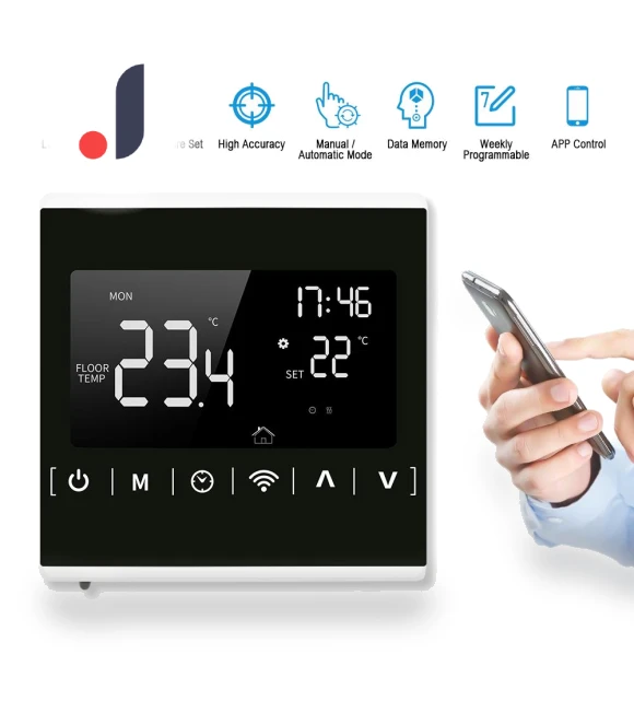 Wi-Fi Smart Thermostat with Weekly Programming — Home Climate Control, Koogeelife