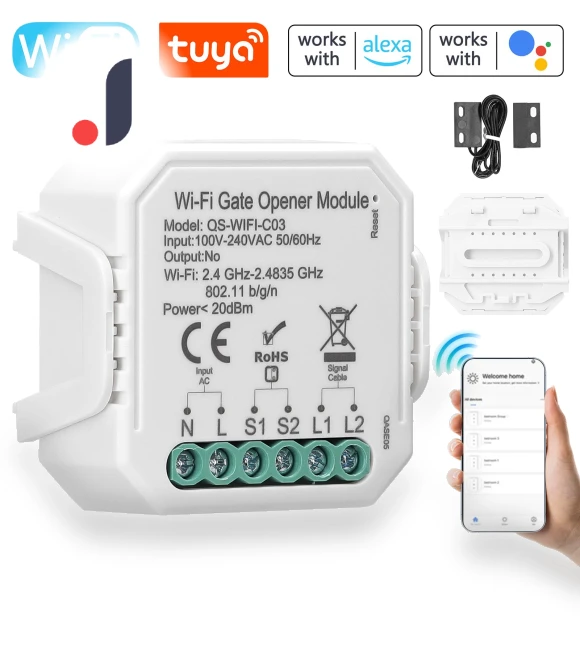 Garage Door Opener Controller — Smart Home Hubs & Controllers, Tuya