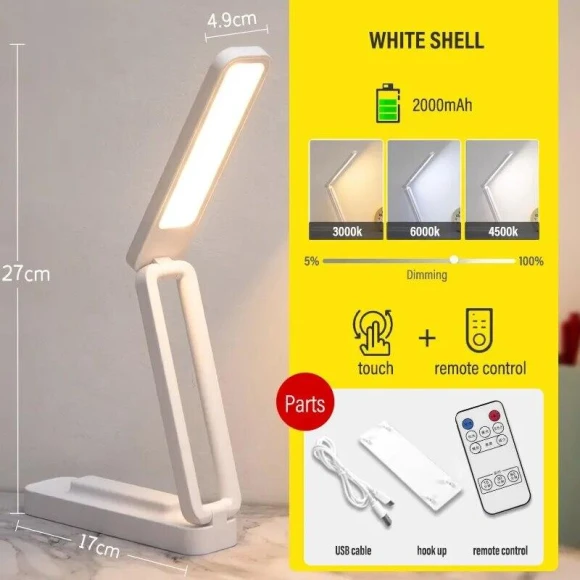 LED Desk Lamp for Reading — Book Lights, NATAWA