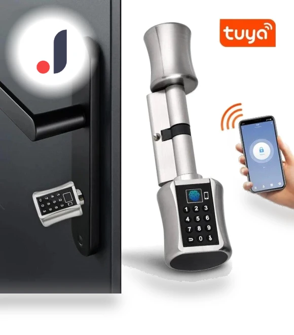 Smart Cylindrical Lock — Smart Home Security, Super Featured