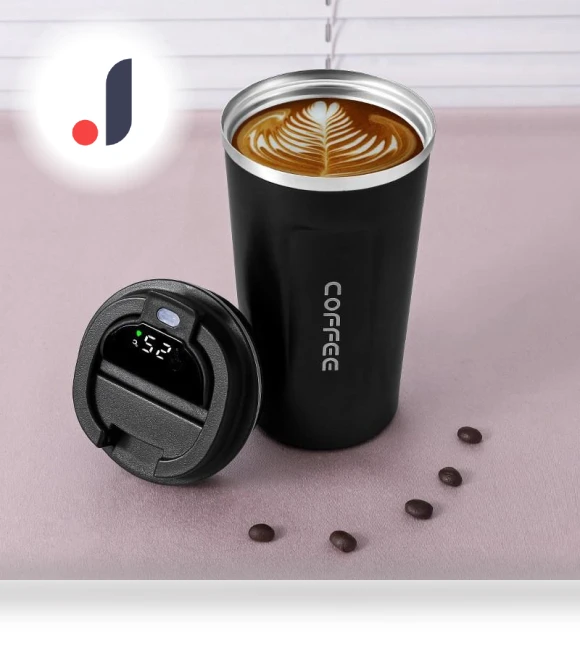 Smart LED Display Coffee Mug — Beverage Warmers, Kangaroo