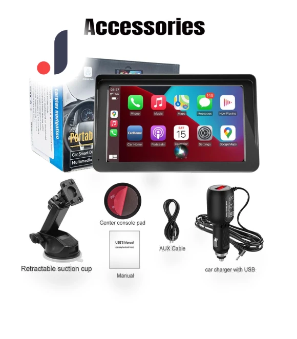 Universal CarPlay Android Auto Multimedia Video Player — Stereo Receivers, weekjooy