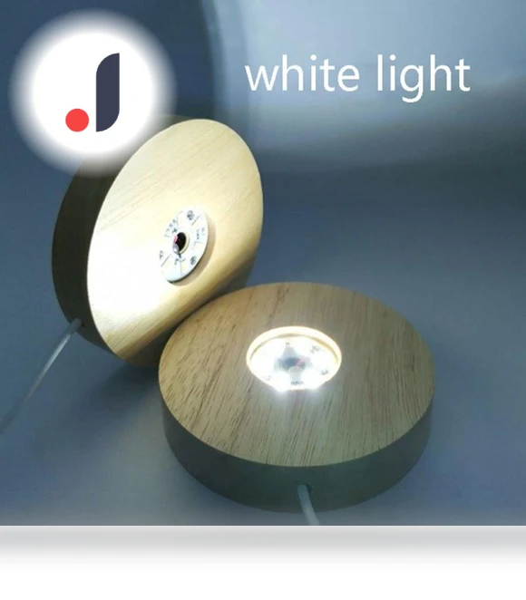 Wooden Smart Home USB LED Lamp Rotating Stand — Standing Lights, Faylisvow