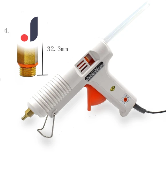 150W Smart Adjustable Temperature Glue Gun — Glue Guns, Charging set