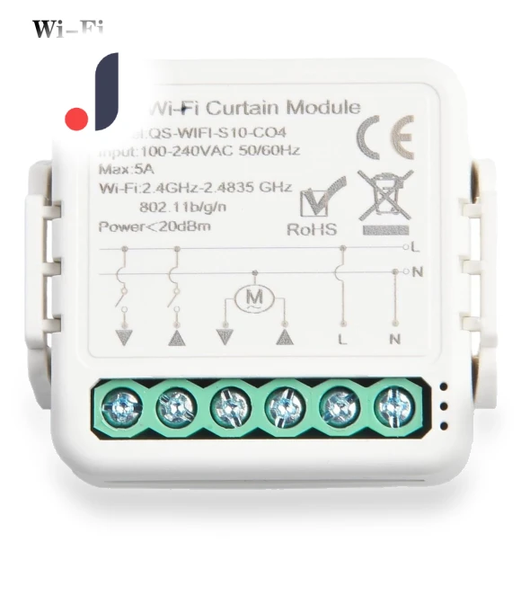 Smart Curtain Switch Module — Smart Home Modules, White Dream