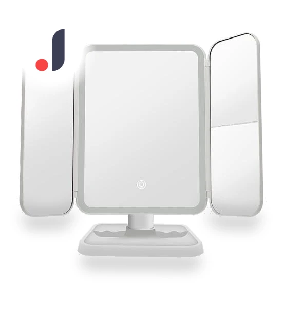 LED Makeup Mirror with 3X Magnification — Handheld, dooob