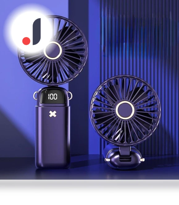 Mini Portable Fan with Smart LED Digital Display — Portable Cooling Solutions, TianJinGeErLiShangMaoYouXianGongSi